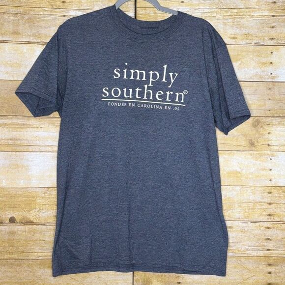 SIMPLY SOUTHERN CLASSIC CASUAL SOUTHERN PREPPY EVERYDAY GRAPHIC T-SHIRT SZ. LRG - Picture 2 of 2